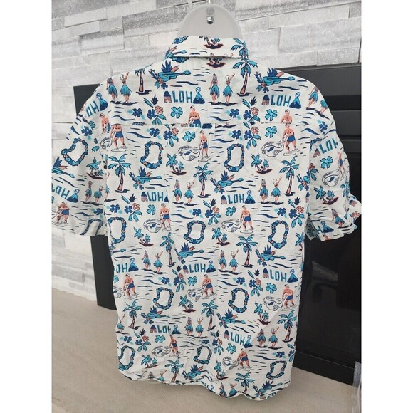 American Eagle Outfitters Men's Medium Aloha 100% Cotton Seriously Soft Hawaiian - Picture 3 of 6